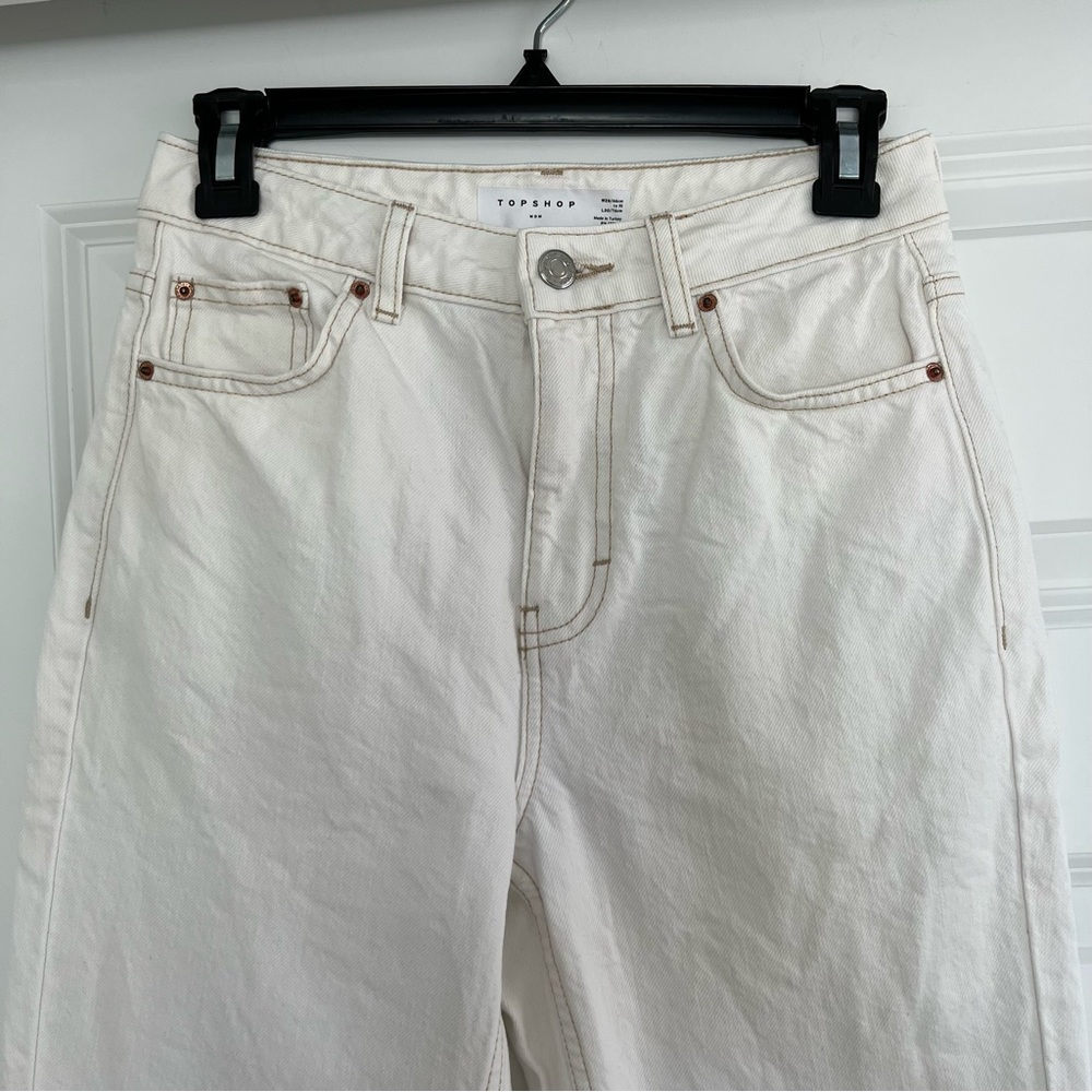 TOPSHOP White Mom Jeans - Picture 9 of 11